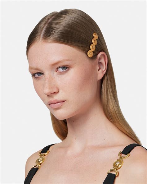 fermagli capelli versace|Accessori per capelli: cerchietti, fermagli e altro .